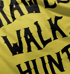 Crawl Walk Hunt Baby Romper Bodysuit-Direct To Garment Print-Brisco Baby