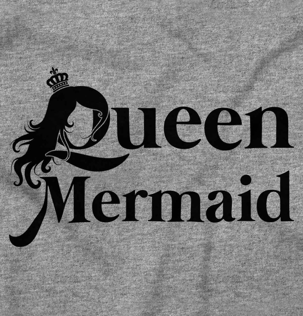 Queen Mermaid Romper Bodysuit-Direct To Garment Print-Brisco Baby