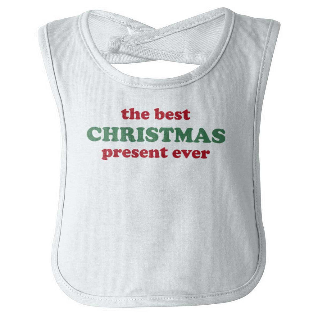 Best Christmas Present Infant Baby Bib-Direct To Garment Print-Brisco Baby