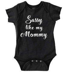 Sassy Like Mommy Romper Bodysuit-Direct To Garment Print-Brisco Baby