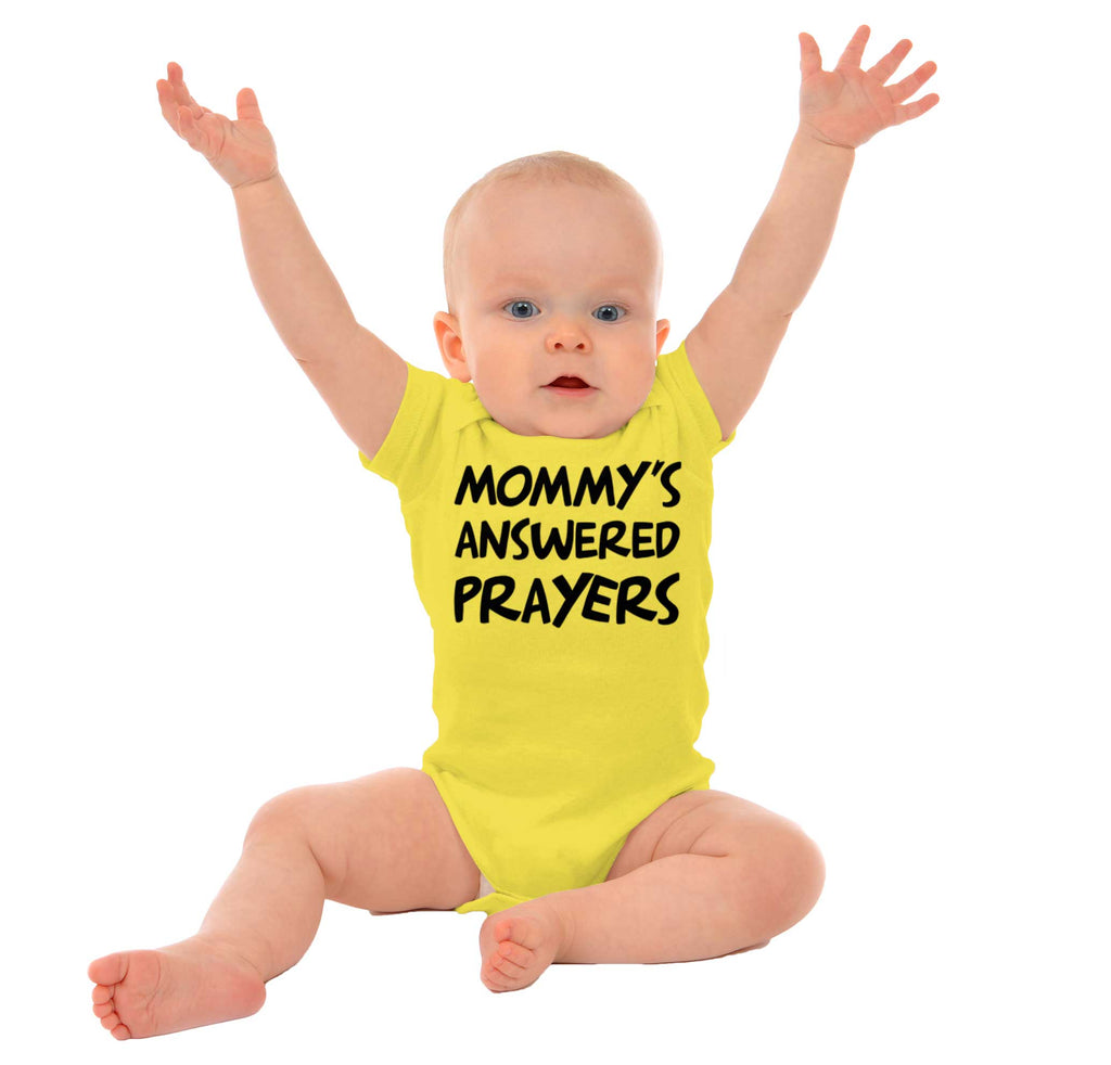 Mommy's Answered Prayer Romper Bodysuit-Direct To Garment Print-Brisco Baby