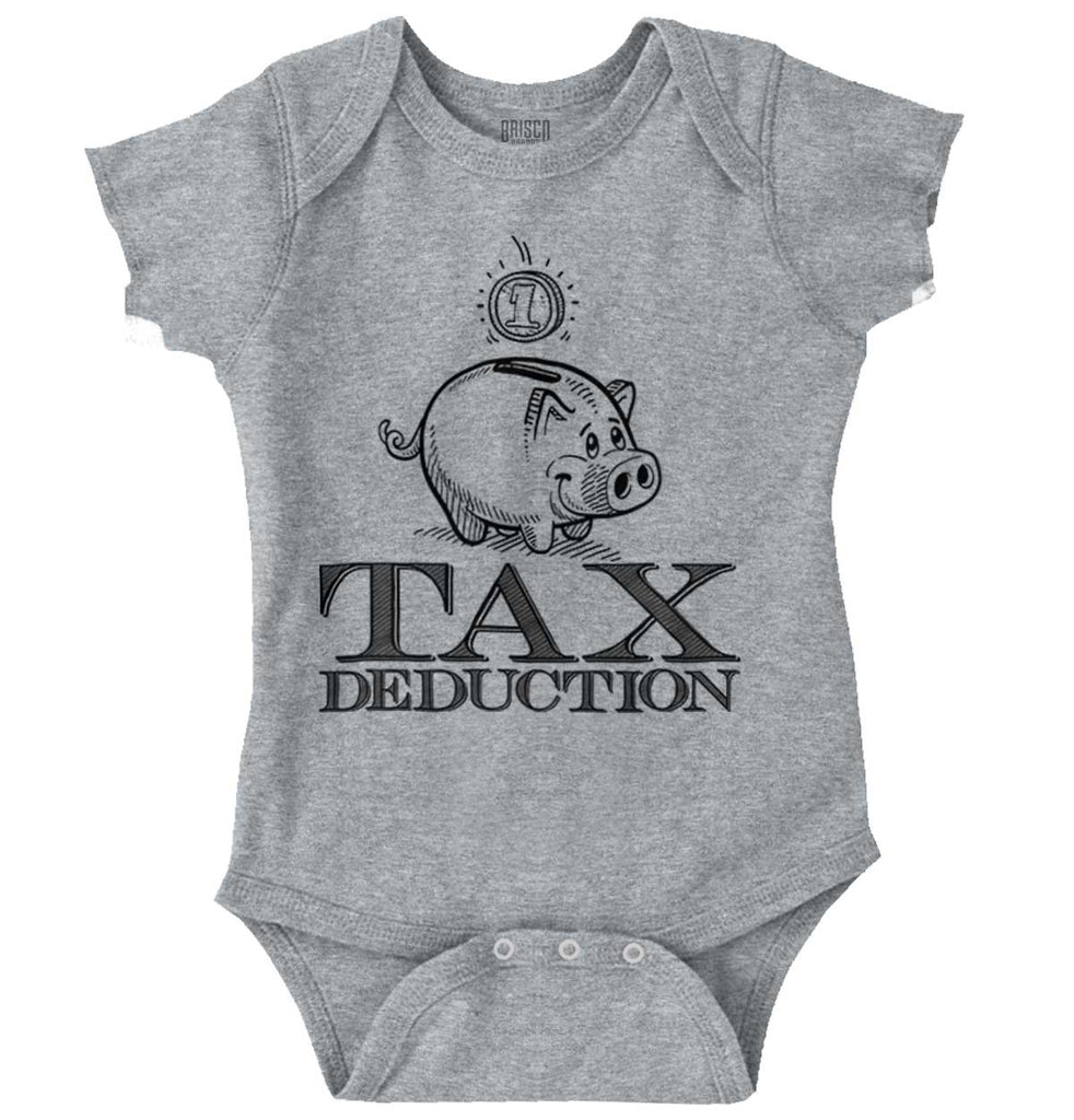 Cutest Tax Deduction Romper Bodysuit-Direct To Garment Print-Brisco Baby