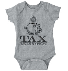 Cutest Tax Deduction Romper Bodysuit-Direct To Garment Print-Brisco Baby