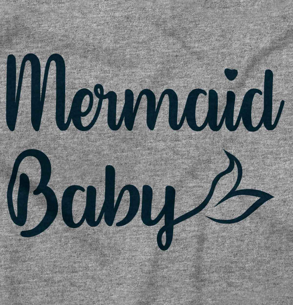 Mermaid Baby Romper Bodysuit-Direct To Garment Print-Brisco Baby