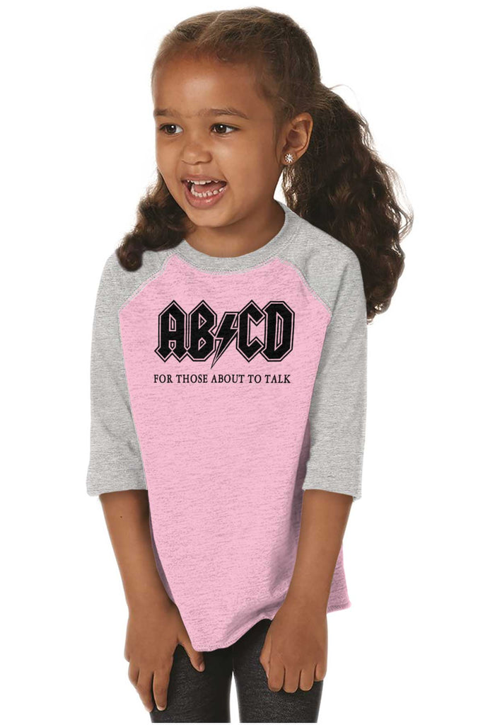 AB CD Toddler Baseball-Direct To Garment Print-Brisco Baby