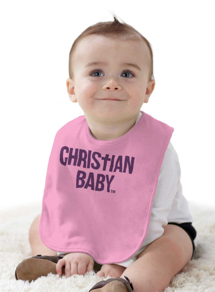 Christian Baby Infant Baby Bib-Direct To Garment Print-Brisco Baby