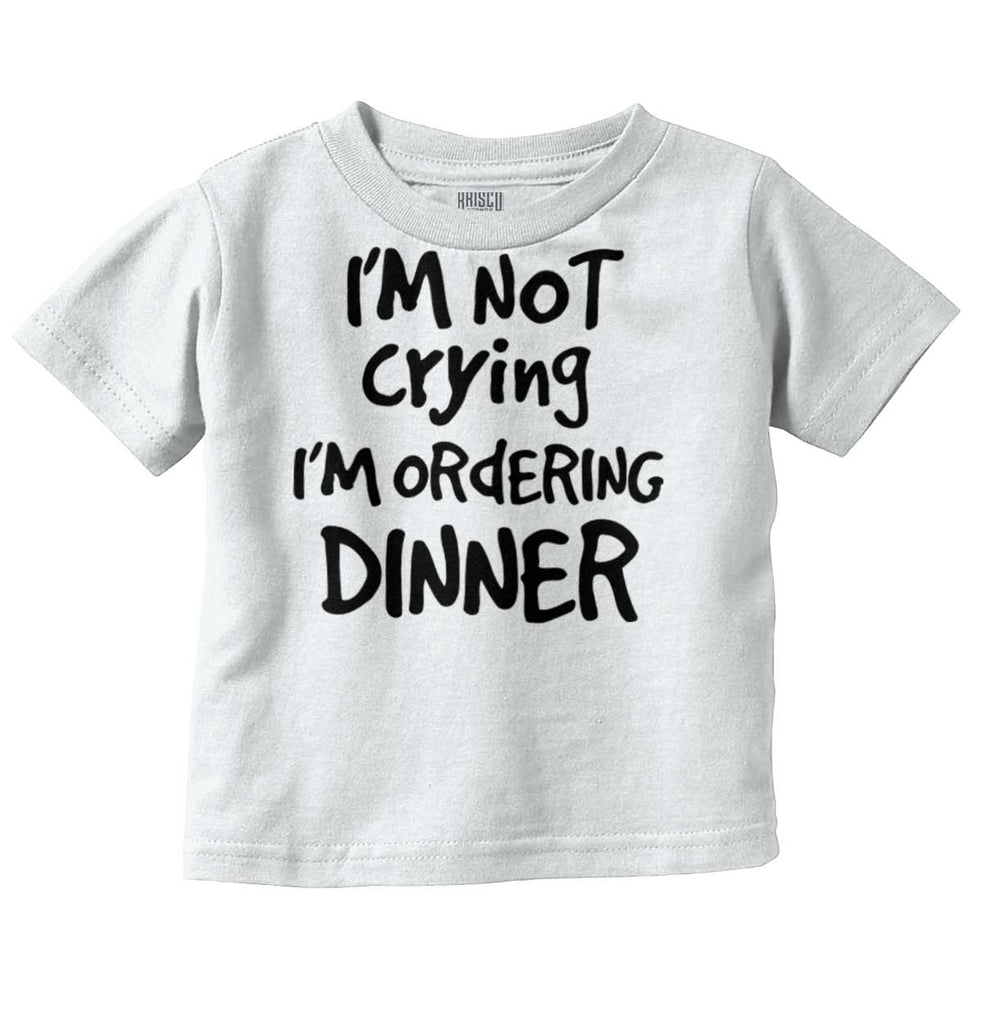 Ordering Dinner Infant Toddler T Shirt-Direct To Garment Print-Brisco Baby