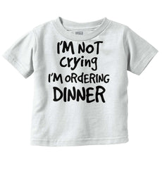 Ordering Dinner Infant Toddler T Shirt-Direct To Garment Print-Brisco Baby