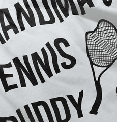 Grandma's Tennis Buddy Infant Baby Bib-Direct To Garment Print-Brisco Baby