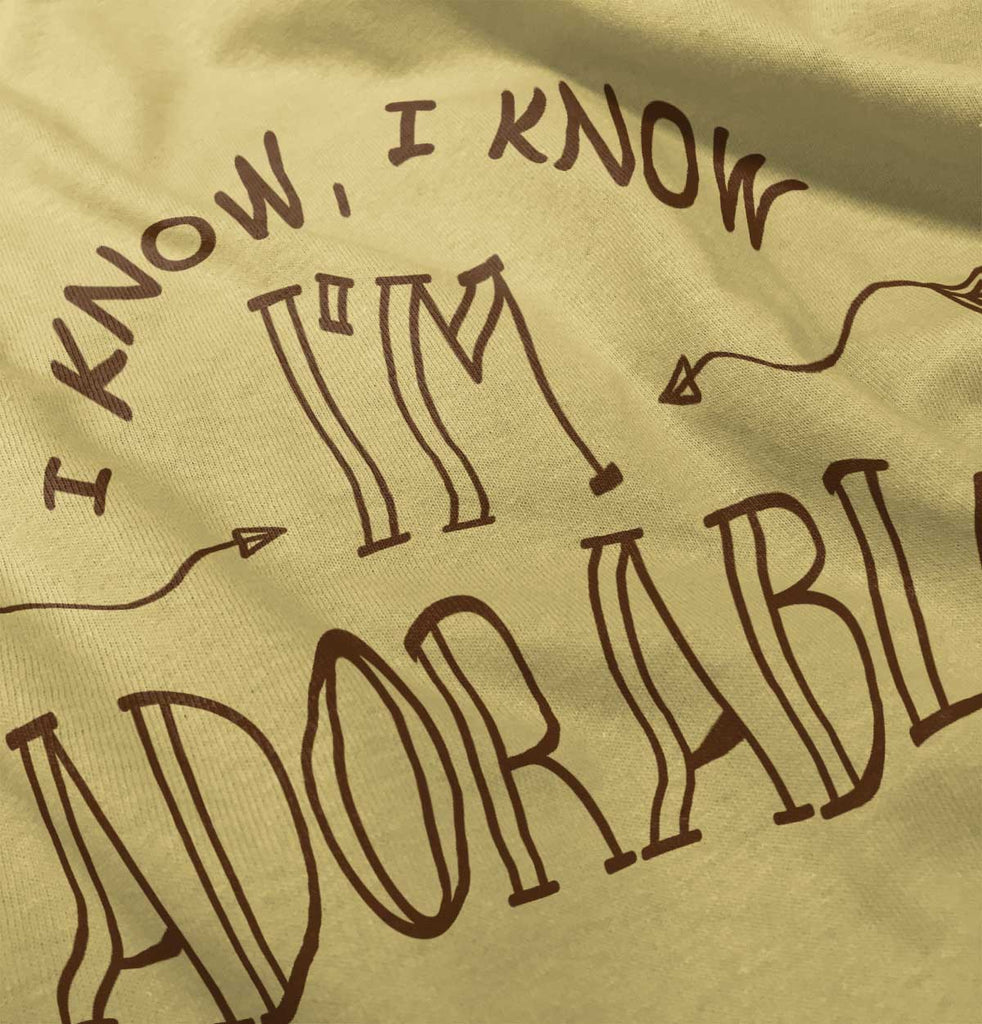 I'm Adorable Infant Toddler T Shirt-Direct To Garment Print-Brisco Baby