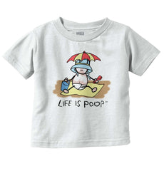 Beach Umbrella Infant Toddler T Shirt-Direct To Garment Print-Brisco Baby