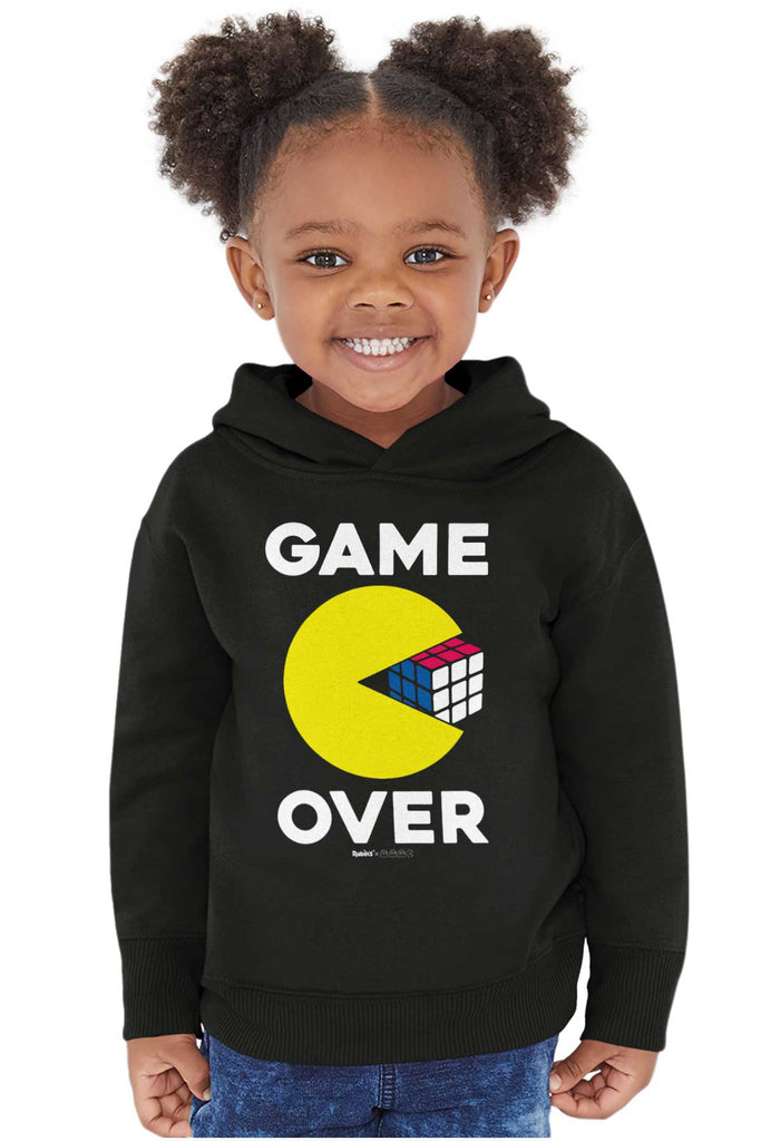 Game Over Toddler Pullover Hoodie-Direct To Garment Print-Brisco Baby