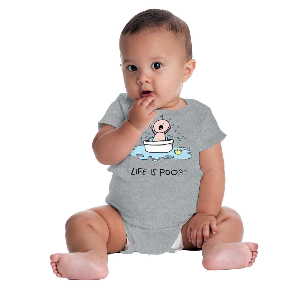 Crying Bath Romper Bodysuit-Direct To Garment Print-Brisco Baby