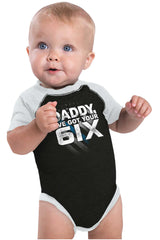 Got Your Six Raglan Romper Bodysuit-Direct To Garment Print-Brisco Baby