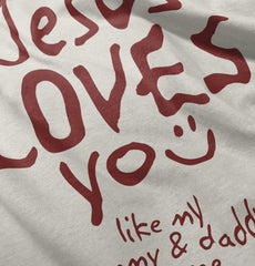 Jesus Loves You Baby Striped Skirt Dress-Direct To Garment Print-Brisco Baby