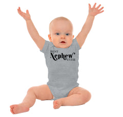 Best Nephew Ever Romper Bodysuit-Direct To Garment Print-Brisco Baby