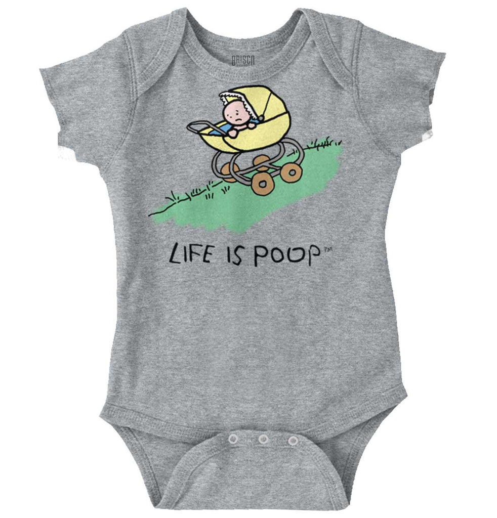Downhill Stroller Romper-Direct To Garment Print-Brisco Baby