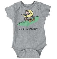Downhill Stroller Romper-Direct To Garment Print-Brisco Baby
