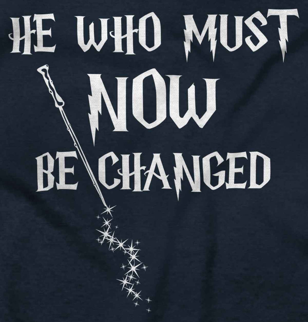 He Who Must Be Changed Ringer Romper Bodysuit-Direct To Garment Print-Brisco Baby