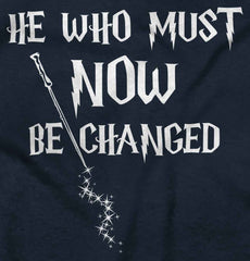 He Who Must Be Changed Ringer Romper Bodysuit-Direct To Garment Print-Brisco Baby