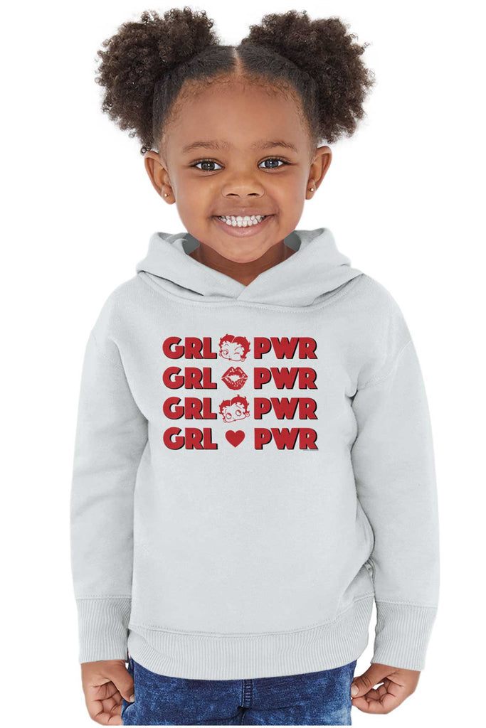 Girl Power Toddler Pullover Hoodie-Direct To Garment Print-Brisco Baby