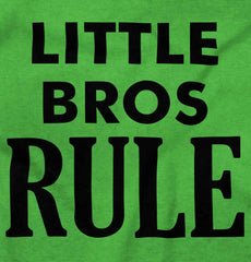 Little Bros Rule Infant Toddler T Shirt-Direct To Garment Print-Brisco Baby