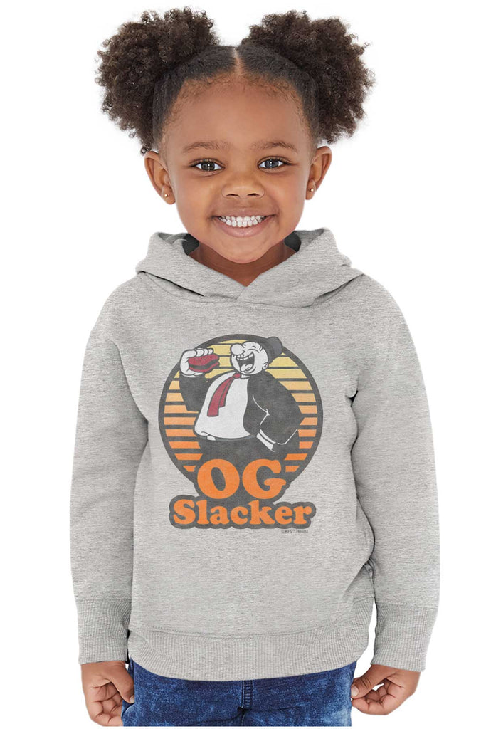OG Slacker Toddler Pullover Hoodie-Direct To Garment Print-Brisco Baby