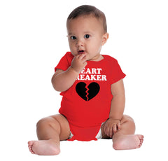 Heart Breaker Romper Bodysuit-Direct To Garment Print-Brisco Baby