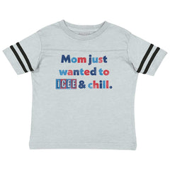 Icee & Chill Toddler Football Jersey Tee-Direct To Garment Print-Brisco Baby