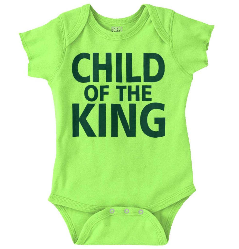 Child Of The King Romper Bodysuit-Direct To Garment Print-Brisco Baby