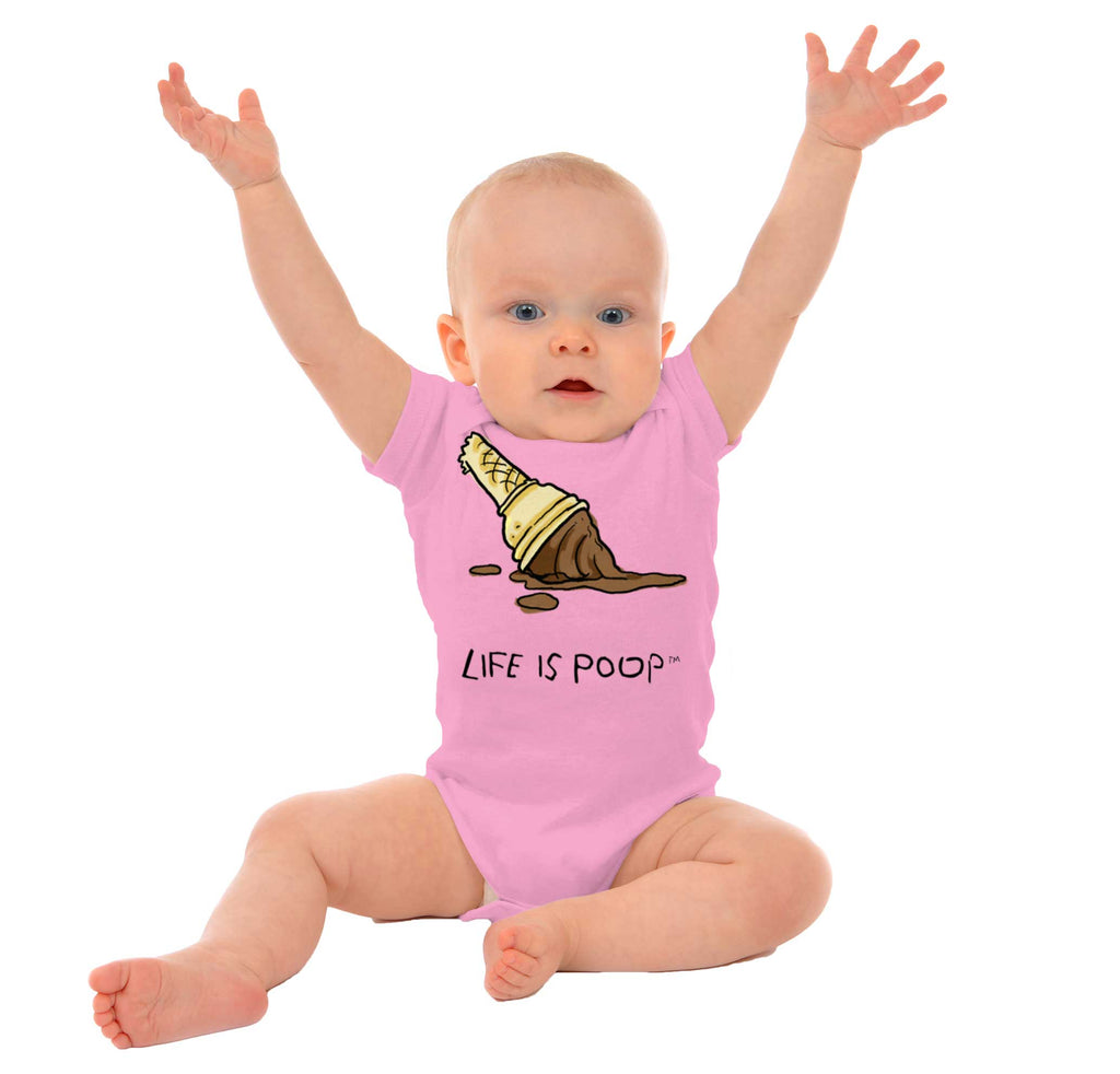 Dropped Cone Romper Bodysuit-Direct To Garment Print-Brisco Baby