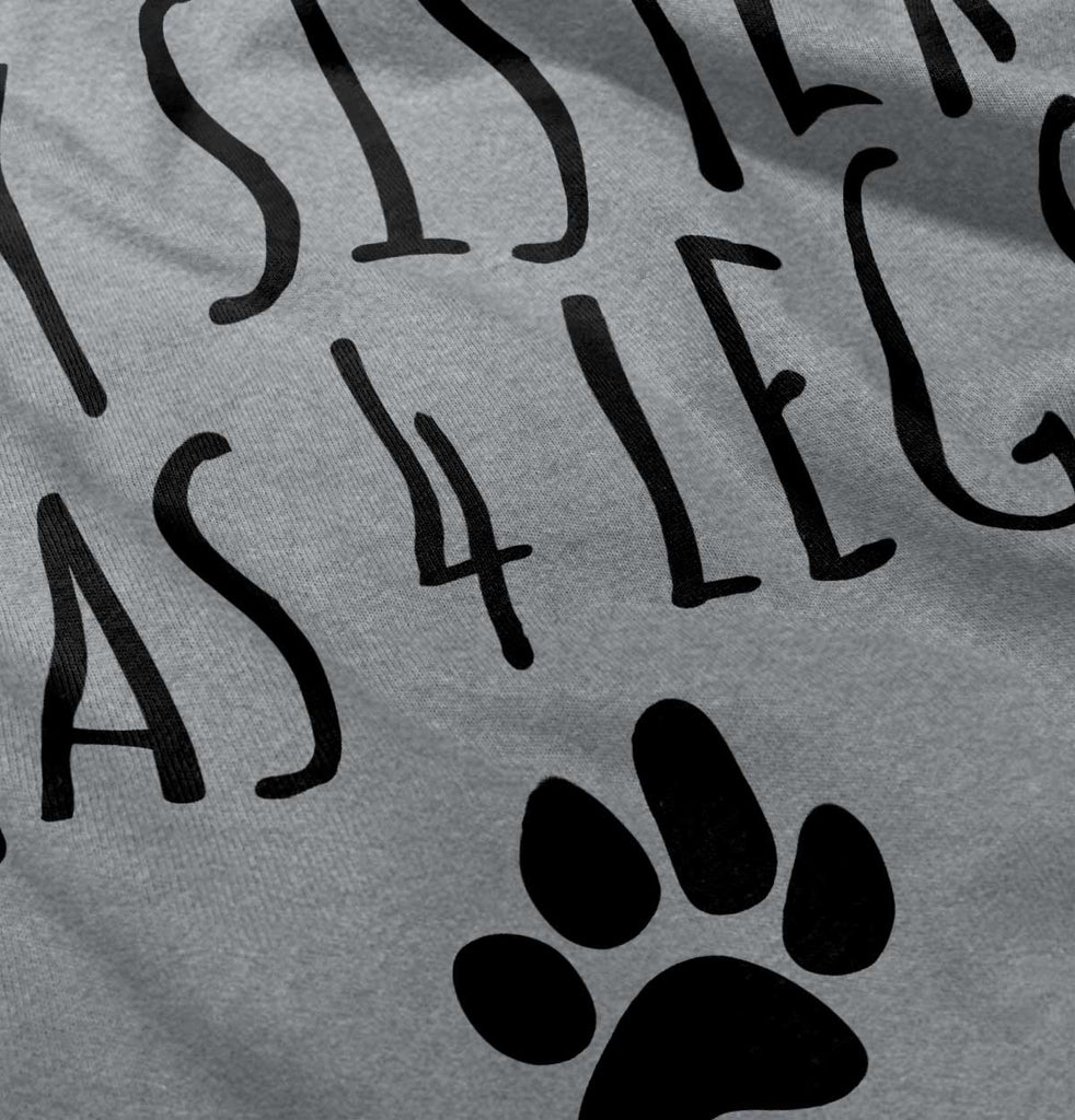 Sister has 4 legs Solid Baby Pajama Top-Direct To Garment Print-Brisco Baby