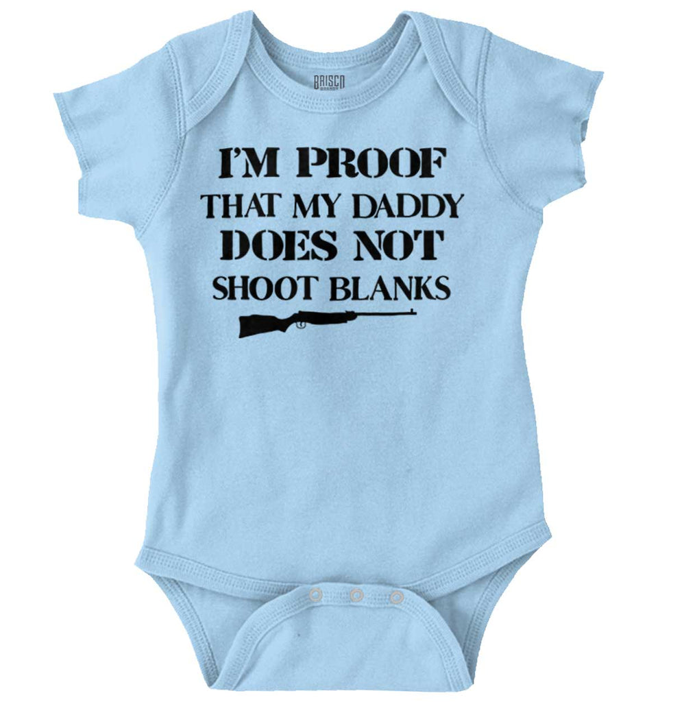 Shoot Blanks Romper Bodysuit-Direct To Garment Print-Brisco Baby