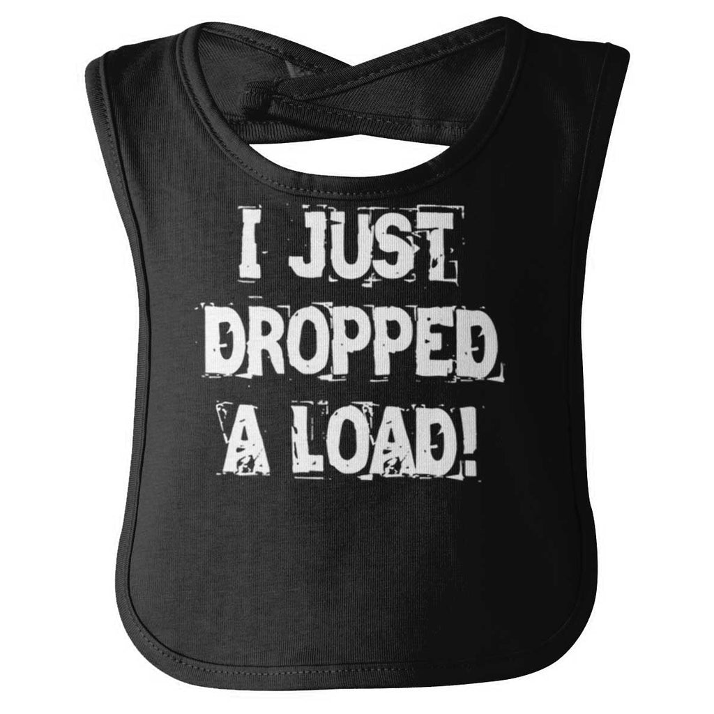 Dropped Load Infant Baby Bib-Direct To Garment Print-Brisco Baby