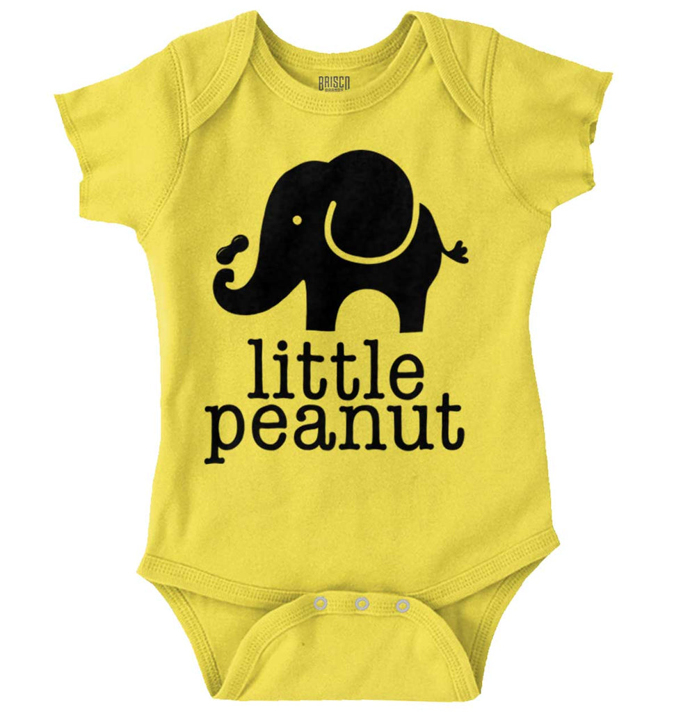 Elephant Peanut Romper Bodysuit-Direct To Garment Print-Brisco Baby