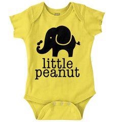 Elephant Peanut Romper Bodysuit-Direct To Garment Print-Brisco Baby