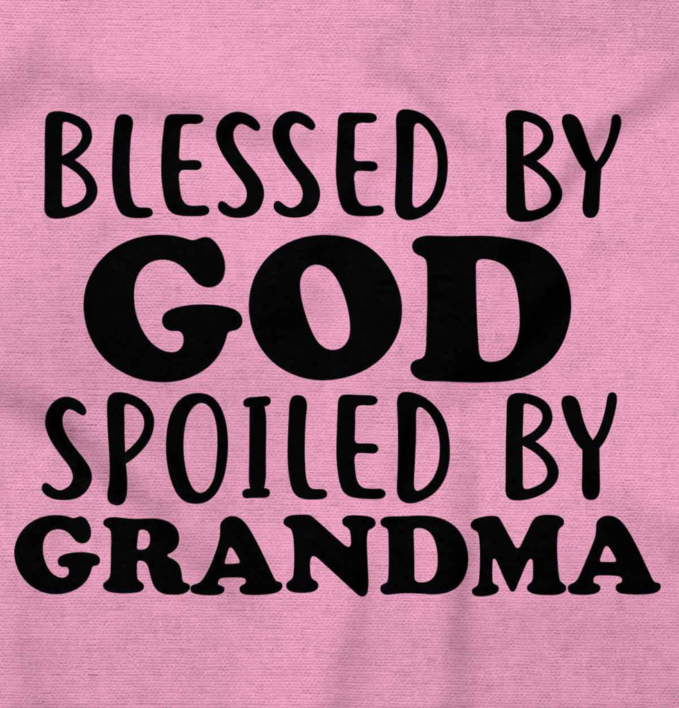 Blessed By God Spoiled By Grandma Infant Baby Bib-Direct To Garment Print-Brisco Baby