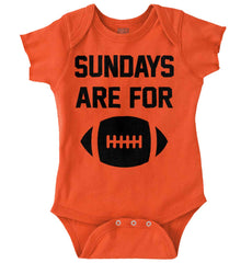 Sundays for Football Romper Bodysuit-Direct To Garment Print-Brisco Baby