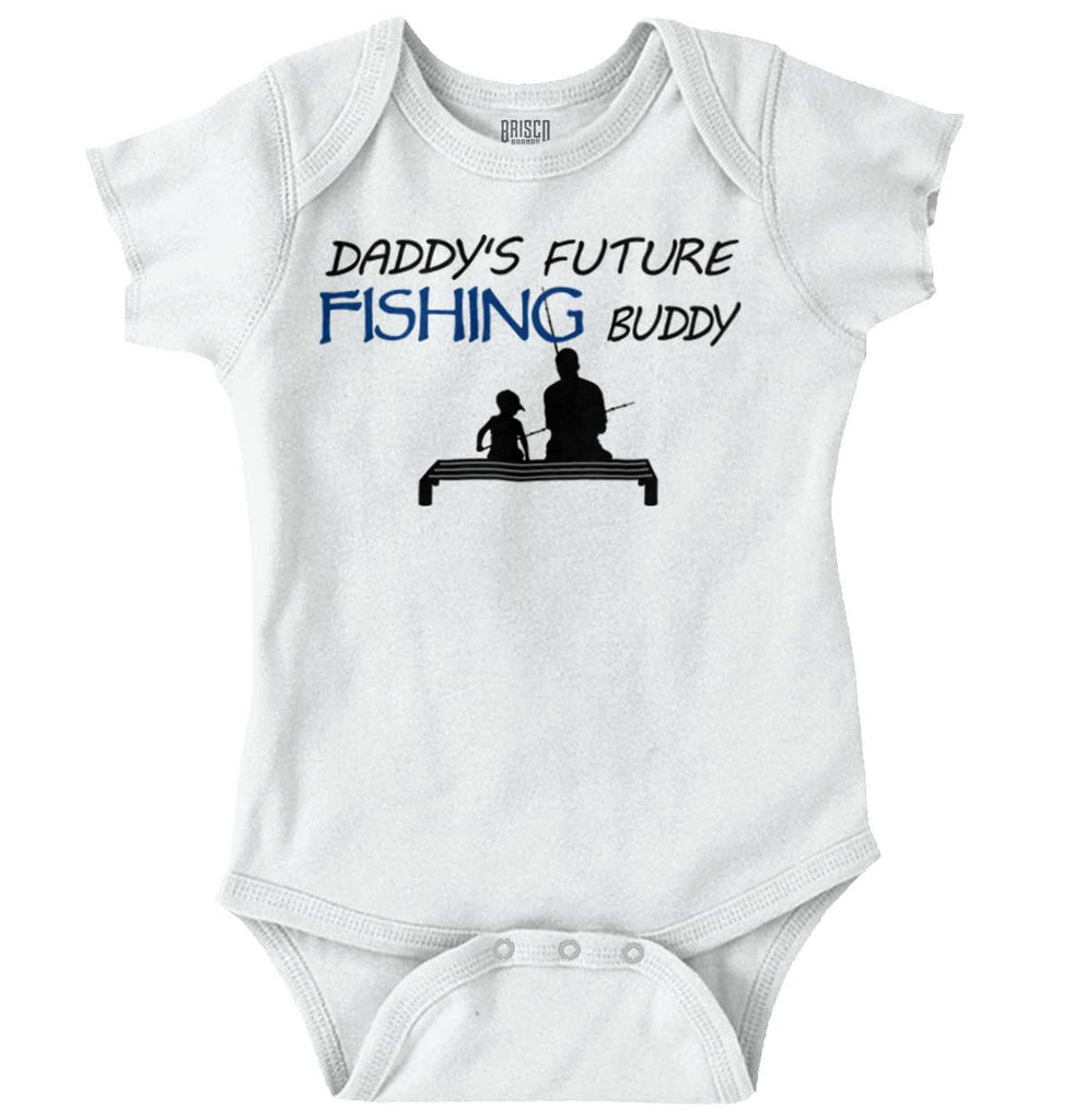 Future Fishing Buddy Romper Bodysuit-Direct To Garment Print-Brisco Baby