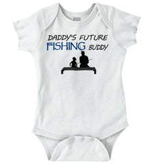 Future Fishing Buddy Romper Bodysuit-Direct To Garment Print-Brisco Baby