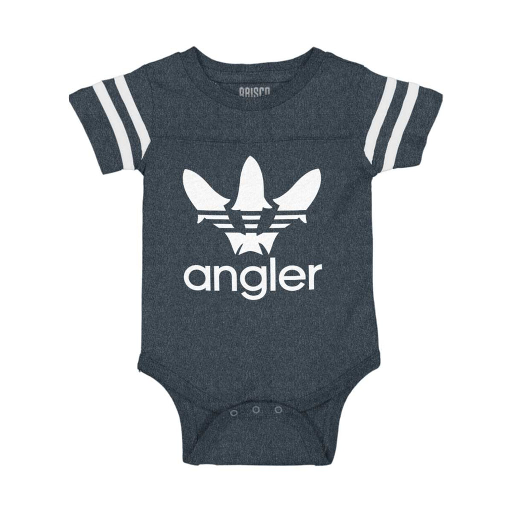 Angler Football Bodysuit-Direct To Garment Print-Brisco Baby