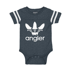 Angler Football Bodysuit-Direct To Garment Print-Brisco Baby