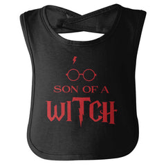 Son Of A Witch Infant Baby Bib-Direct To Garment Print-Brisco Baby