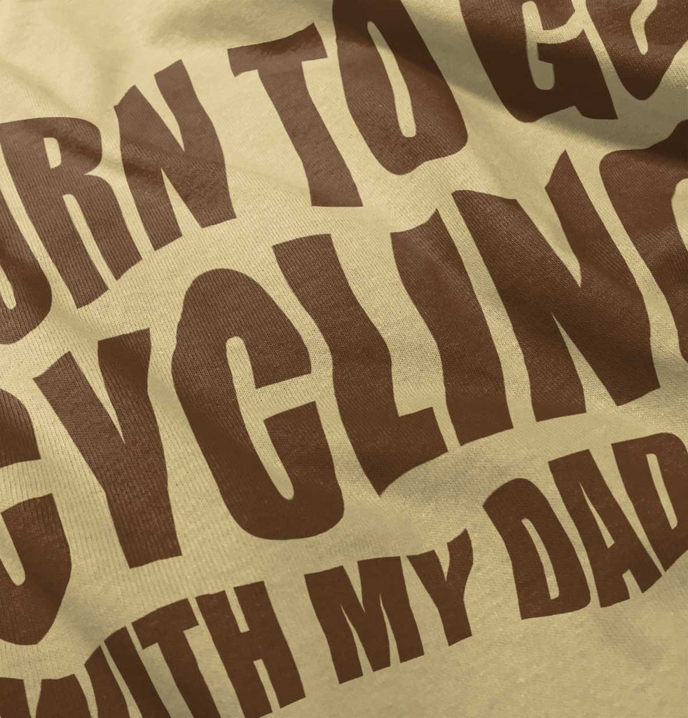 Cycling With Daddy Romper Bodysuit-Direct To Garment Print-Brisco Baby