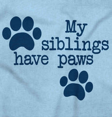 Siblings have paws Infant Toddler T Shirt-Direct To Garment Print-Brisco Baby
