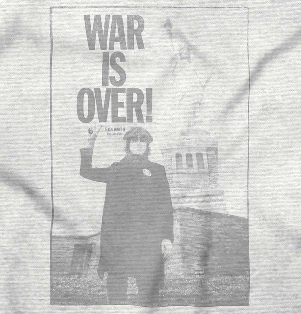 War Is Over Infant Baby Bib-Direct To Garment Print-Brisco Baby