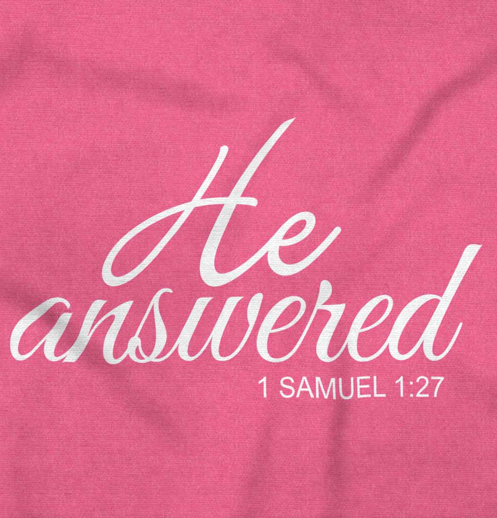 He Answered Football Romper Bodysuit-Direct To Garment Print-Brisco Baby