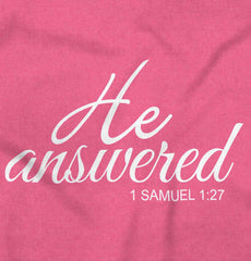 He Answered Football Romper Bodysuit-Direct To Garment Print-Brisco Baby