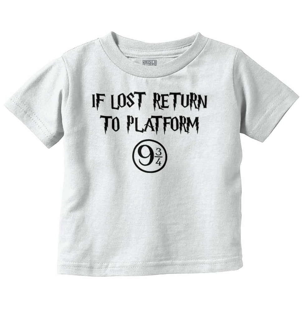 Return Platofrm 9 3/4 Infant Toddler T Shirt-Direct To Garment Print-Brisco Baby
