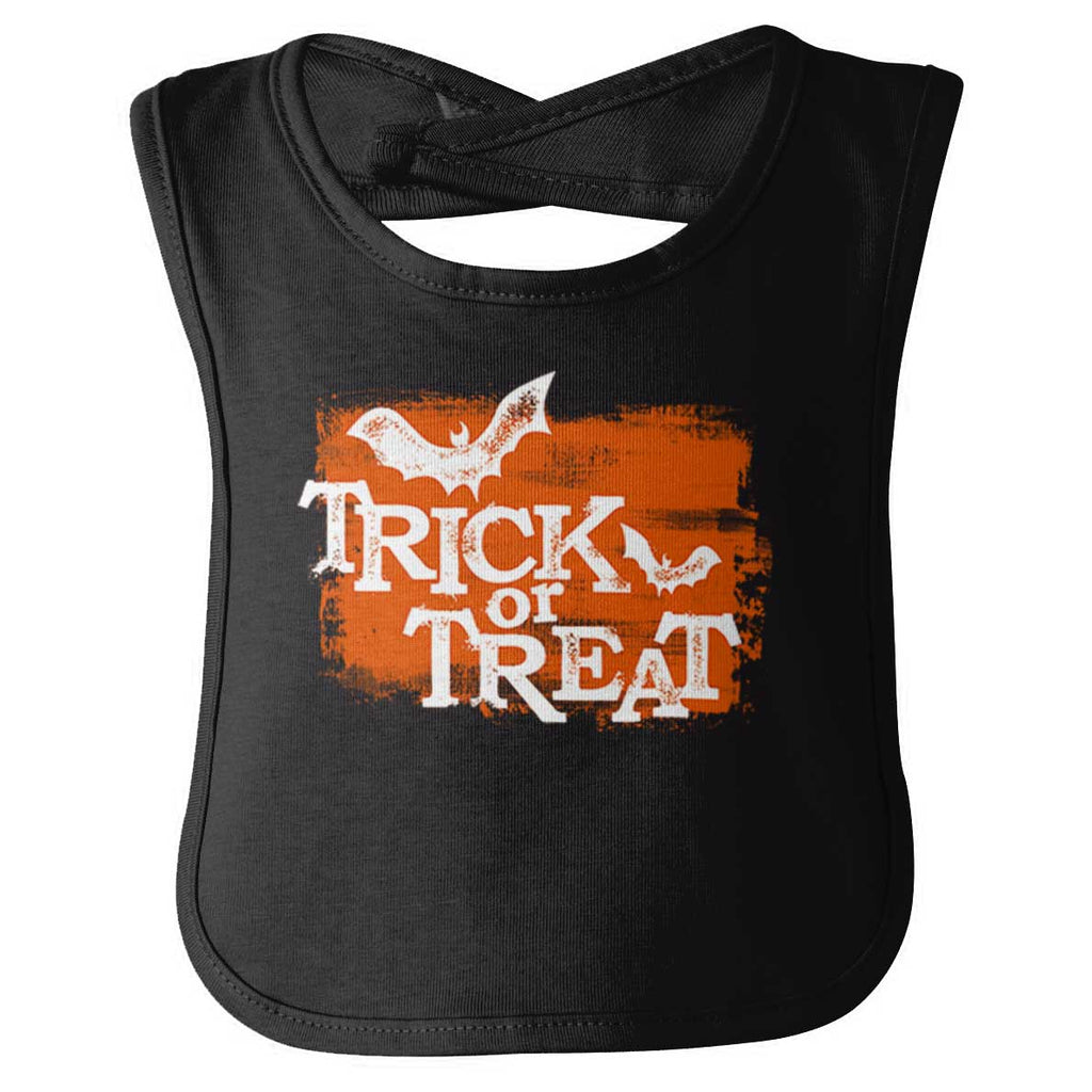 Trick or Treat Infant Baby Bib-Direct To Garment Print-Brisco Baby